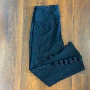 Black Victoria Sport mesh cut out leggings